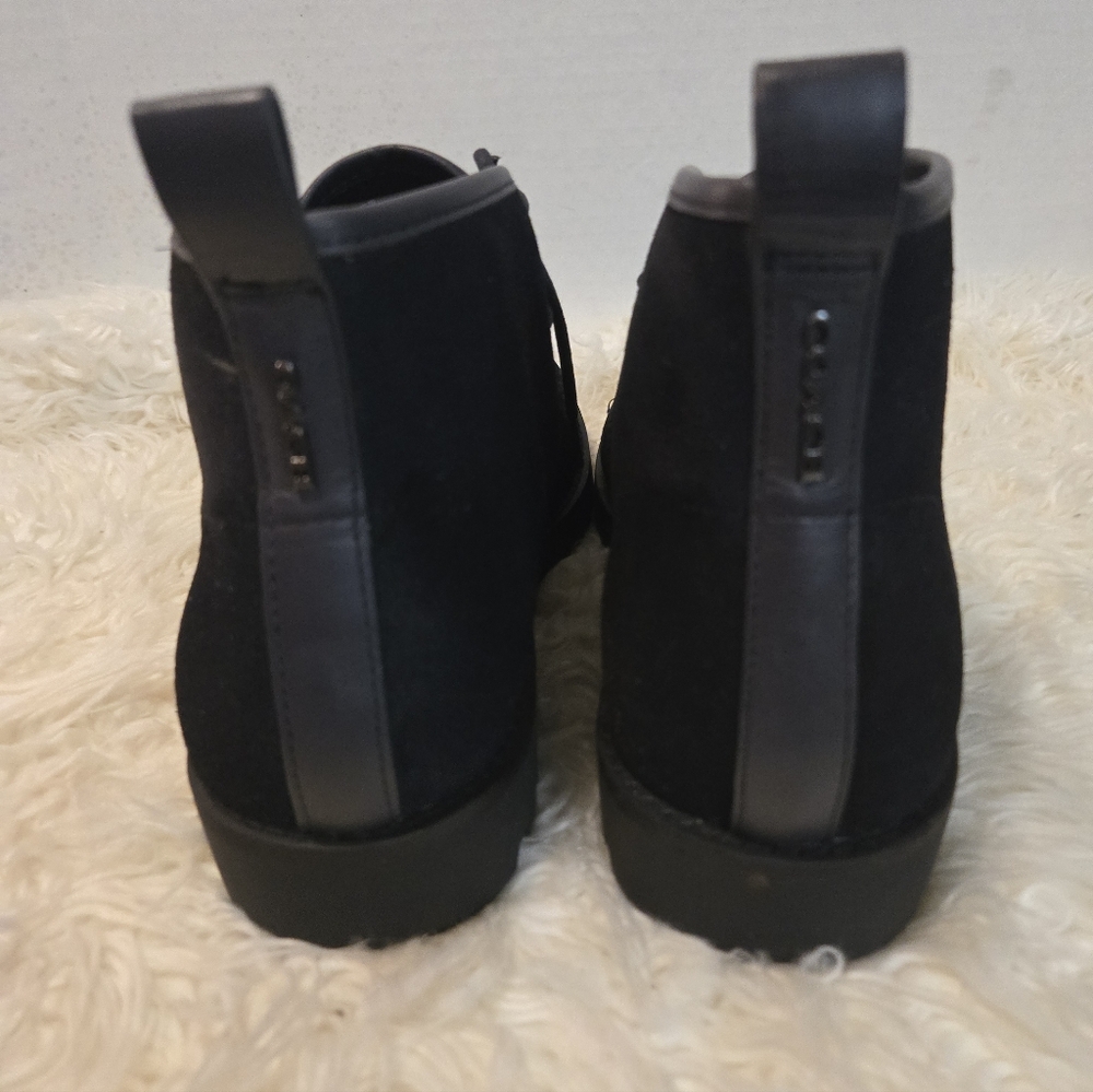 Coach Chukka Black Boots Suede‎ Leather Men’s 110 - Picture 8 of 12